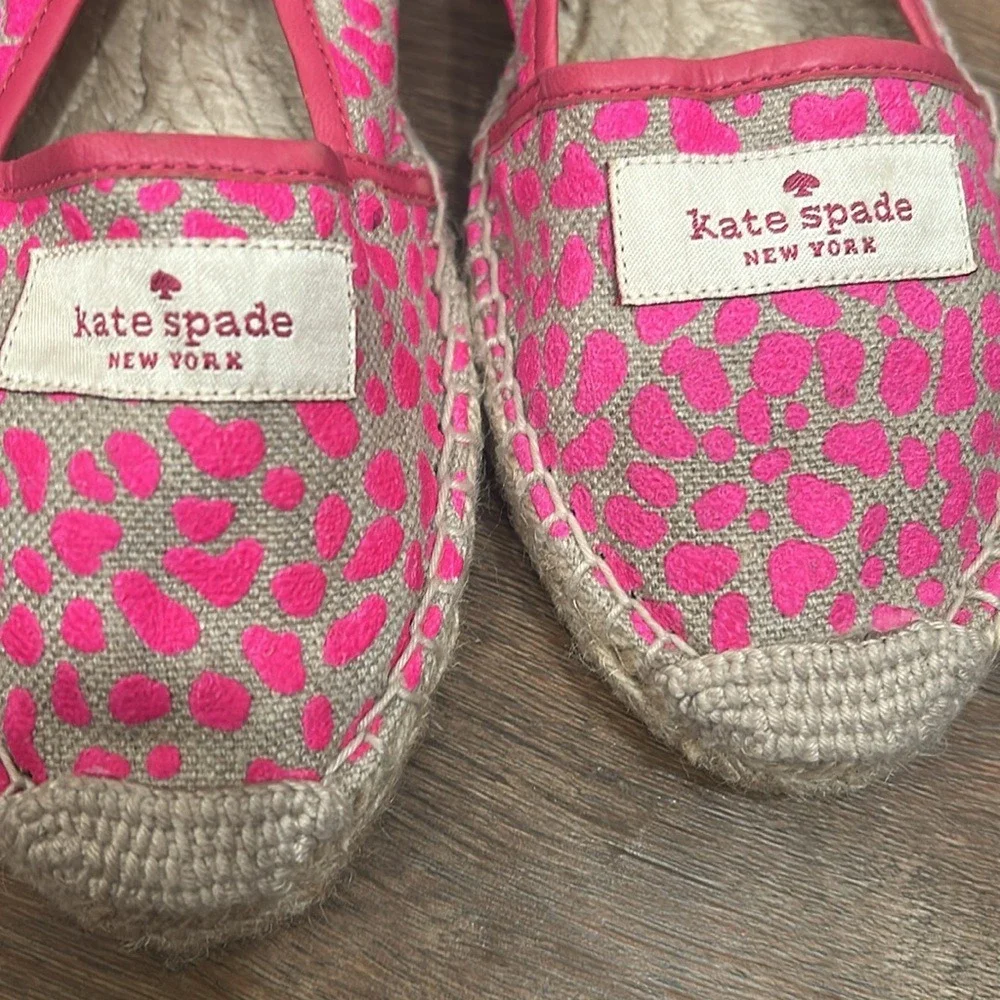 Kate Spade Pink Spot Espadrille Slip-Ons - Picture 2 of 4